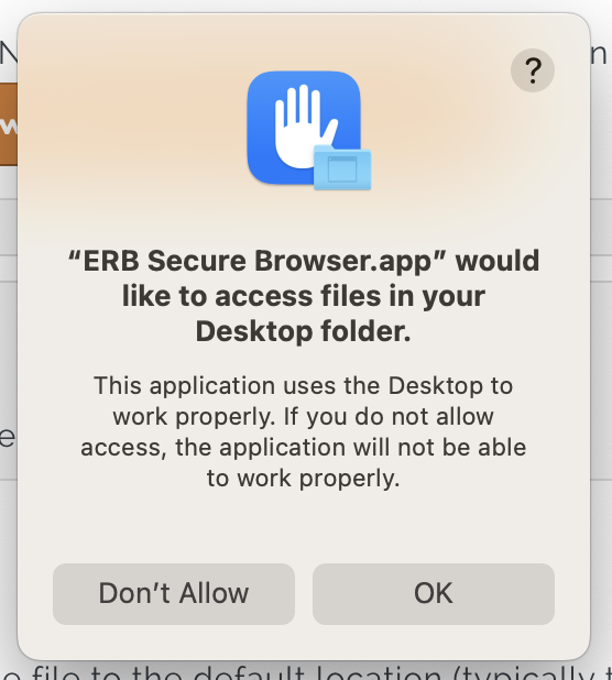 erb secure browser